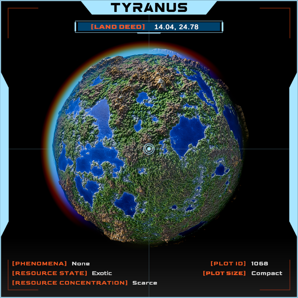 DEEPSPACE Land Deed #1068